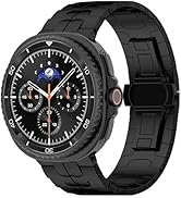 Metal Bands for Samsung Galaxy Watch 8 Band 40mm 44mm/8 Classic 46mm Bands Men,Stainless Steel No...