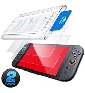 Mumba Screen Protector for Nintendo Switch 2 with Auto-Alignment Kit, 2 Pack 9H Tempered Glass Ul...