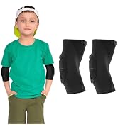YEEKORO Kids/Youth Knee Pads Elbow Pads Compression Support Sleeve with Thickened Pads Knee Elbow...
