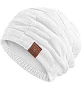 Doitory Beanie Hat for Men and Women, Unisex Winter Slouchy Beanie Knit Warm Hat, Cotton Cap for ...