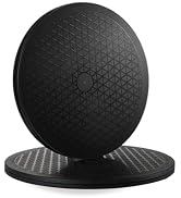 WISEPRO 2 PCS Bonsai Turntable, 12 Inch Heavy Duty Rotating Swivel Stand with Steel Ball Bearings...