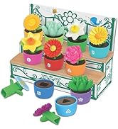 Learning Resources Shape & Color Garden, Toddler Outdoor Toys, Sensory Toys, Kids Gardening Set, ...