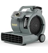 YOWMOFT AM1800-Classic 3/4 HP Air Mover, Industrial Blower Fan with Telescopic Handle, 3 Speed 18...
