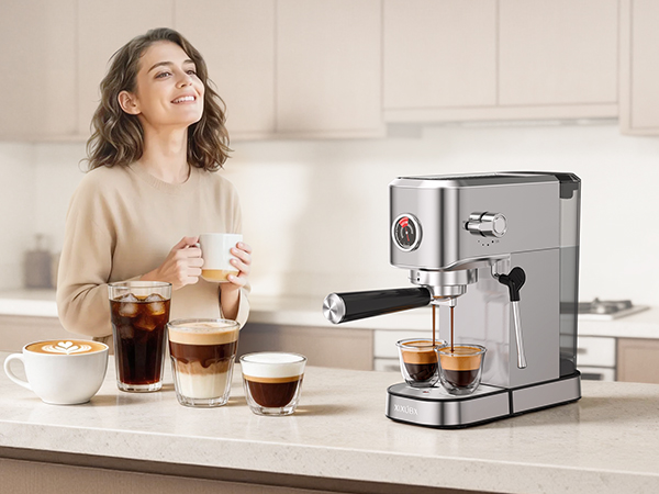 espresso machine indoor home kitchen office daily coffee