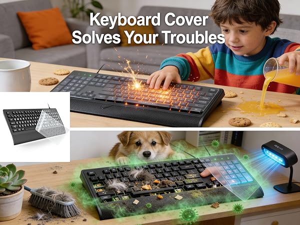 keyboard with cover
