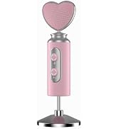 Nuoxiange Pink USB Gaming Condenser Microphone for PC, Plug and Play, one Click Mute, Gain Contro...