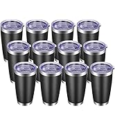 VEGOND 20oz Tumbler with Lid and Straw Stainless Steel Tumbler Cup Bulk Vacuum Insulated Double W...