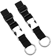 SHUOGUO 2 Pack Add-A-Bag Luggage Strap Jacket Gripper, Luggage Straps Baggage Suitcase Straps Bel...