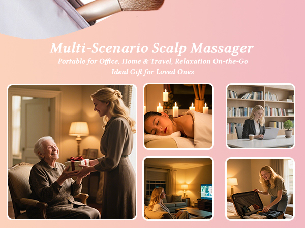 scalp massager manual Head Spa massage tool hair growth gua sha comb relax