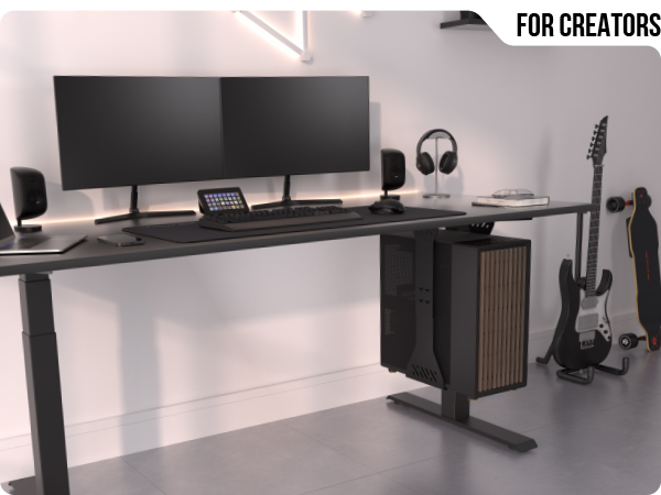 CPU mount under desk