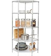 Honey-Can-Do 5-Tier Corner Shelf 72H x 27D x 27W