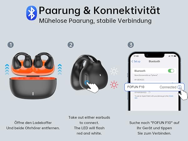open ear clip-on earbuds
