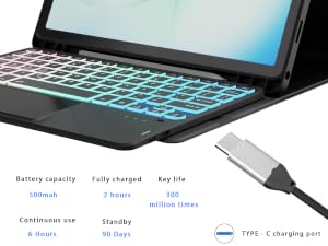 samsung tab A11 Plus keyboard with trackpad