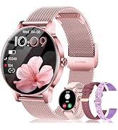 Smart Watches for Women, 1.27'' TFT Fitness Watch With Bluetooth Answer/Make Call,24H Heart Rate/...