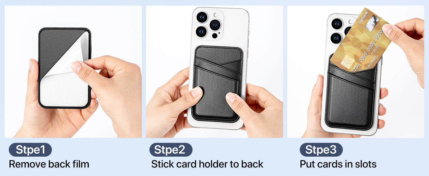 phone wallet card holder for phone case phone wallet stick on phone card holder phone case wallet