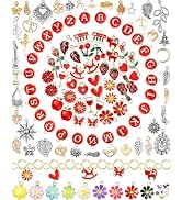 FIVEIZERO 216PCS Jewelry Making Bracelet Charms Enamel Pendants for DIY Necklace Earring Bracelet...