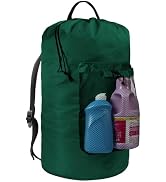 CATOTEL Laundry Bag with Shoulder Straps and Mesh Pocket Laundry Backpack Large Portable Laundry ...