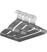 gofuch Ultra-Thin Metal Hangers, 30 Pack Non-Slip PVC Coated Space Saving Clothes Hangers for Clo...