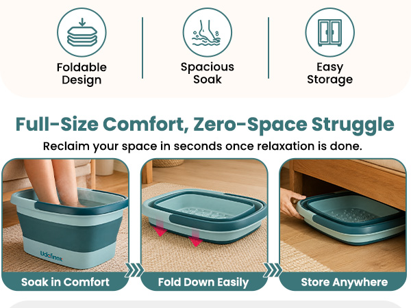 collapsible foot basin