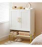 HOOBRO Shoe Cabinet, 5-Tier Shoe Storage Organizer with Doors, Wooden Shoe Cabinet Storage for En...