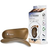 SoleAid 3/4 Length Heaven Step Insole, Smooth Vegan Leather and Suede Low Profile Shoe Insert, Se...