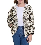 Zando Girls' Rain Jacket - Lightweight, Waterproof, Hooded - Girls' Outerwear - Ages 4-10