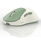 hunart H6 49g Wireless Mouse, Bluetooth & 2.4GHz Rechargeable Mouse, Lightweight Silent Ergonomic...