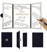 Trgowaul Retirement Party Decorations for Women Men Retirement Guest Book Alternative Signature C...