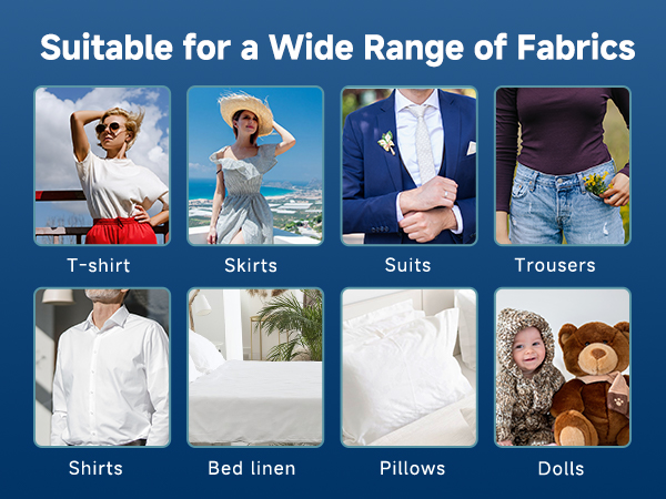 This steamer for clothes can steam all fabrics—clothes, linens, dolls—to be wrinkle-free instantly!