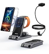 Magnetic Wireless Charger for Samsung, 3 in 1 Android Charging Station for Samsung Galaxy Z Fold/...