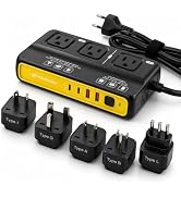 220V to 110V Power Converter Europe to US, 2000W Voltage Converter for European Travel, Travel Vo...