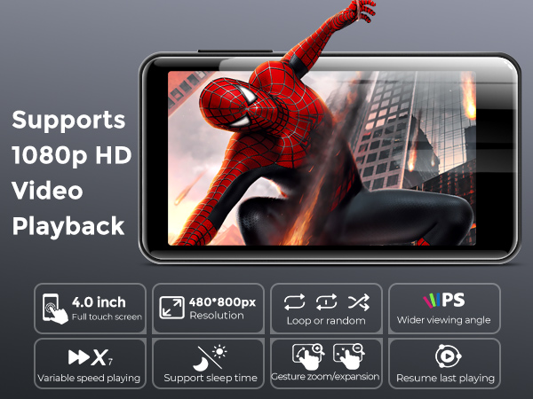 innioasis 80gb mp3 player with bluetooth and wifi