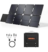 GRECELL 240W Portable Solar Panel for Power Station, Ultra Light Foldable Solar Panel Kit, 25% Hi...