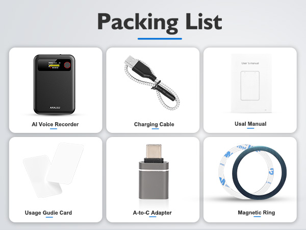 Packing List