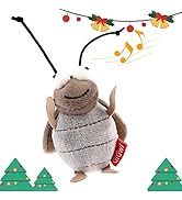 Gigwi Squeaky Cricket Cat Toy,Interactive Cat Toys Electronic Motion Activated Bug Sound,Automati...