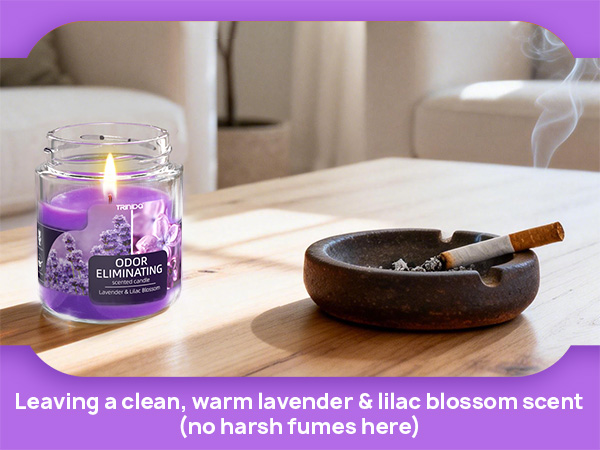 Lavender & Lilac Blossom Odor Eliminating Candles