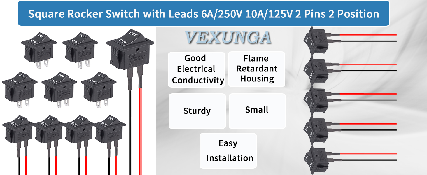 Rocker ON Off Switch 12V