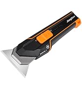 JiangCore Utility Scraper Knife 3-in-1 - Pro Multi-Tool Design - Construction Camping Kitchen Use...