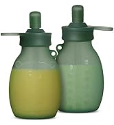 haakaa Hippo Wide Opening Silicone Goody Pouch – 9oz/260ml Reusable Pouches for Toddlers, Baby Fo...