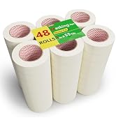 SWRT Masking Tape– 48 Rolls Bulk Pack, 1 Inch Wide x 55 Yards Each (2640 Yards Total), Writable G...