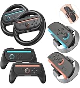 innoAura 6 in 1 Accessories Bundle for Switch 2(2025), Switch 2 Accessories Set with Steering Whe...