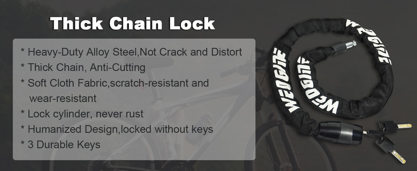 Thick chain lock