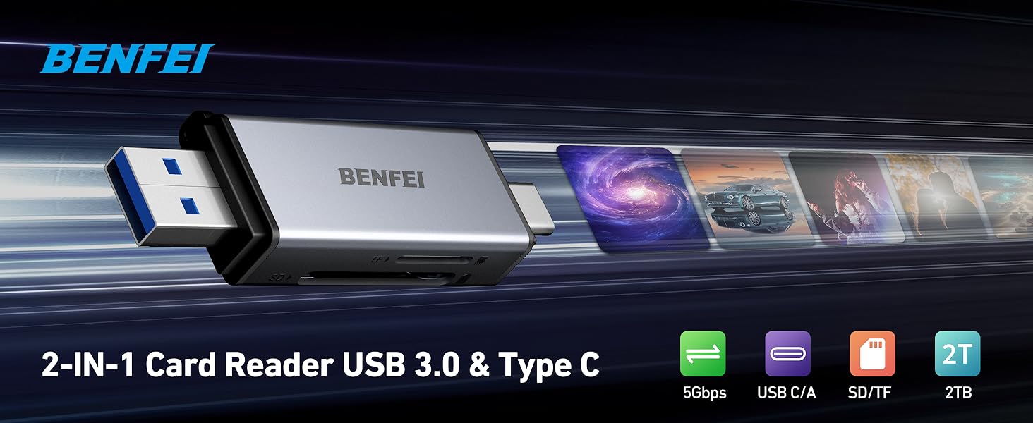 BENFEI Card Reader