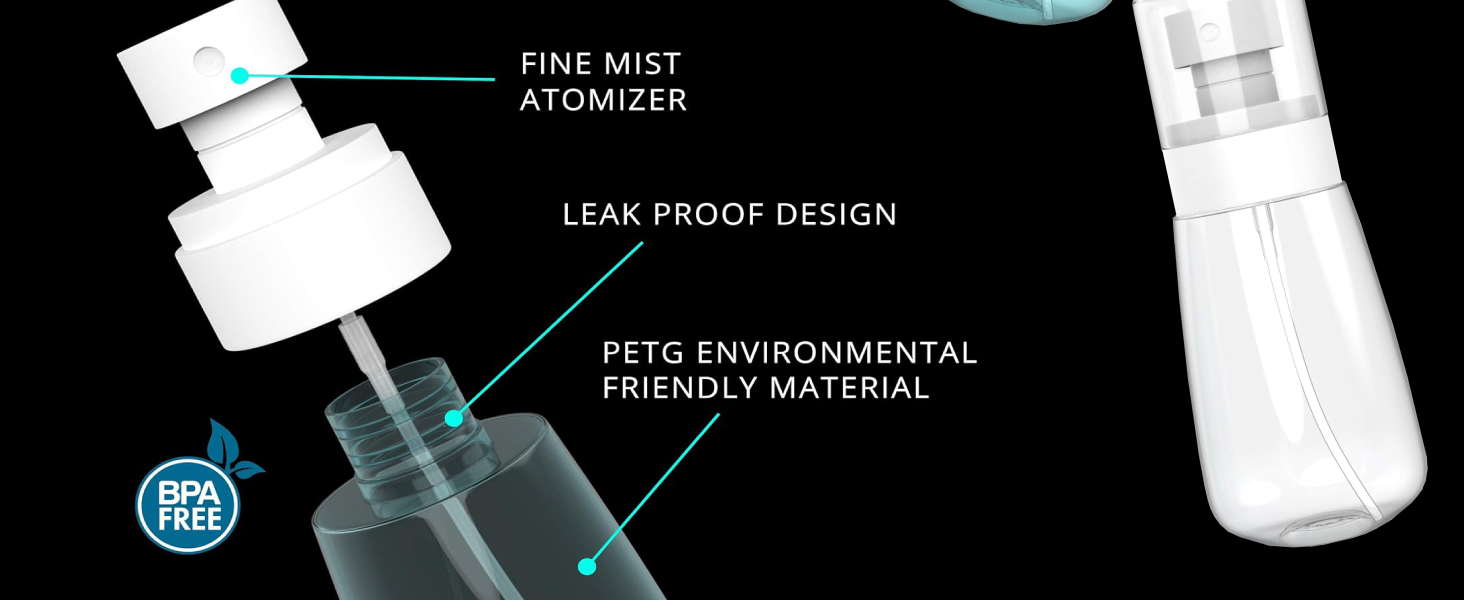 mist spray bottle, travel spray bottle, pant spray bottles