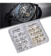 Watch Crown Spare Parts, Watch Mini Screw, Watch Crown Set Watch Crown Parts Replacement Accessor...