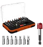 37Pieces Security Bit Set, Tamper Proof Torx Bit Set with Torx, Hex,Triwing, Spanner, Clutch, Y-T...