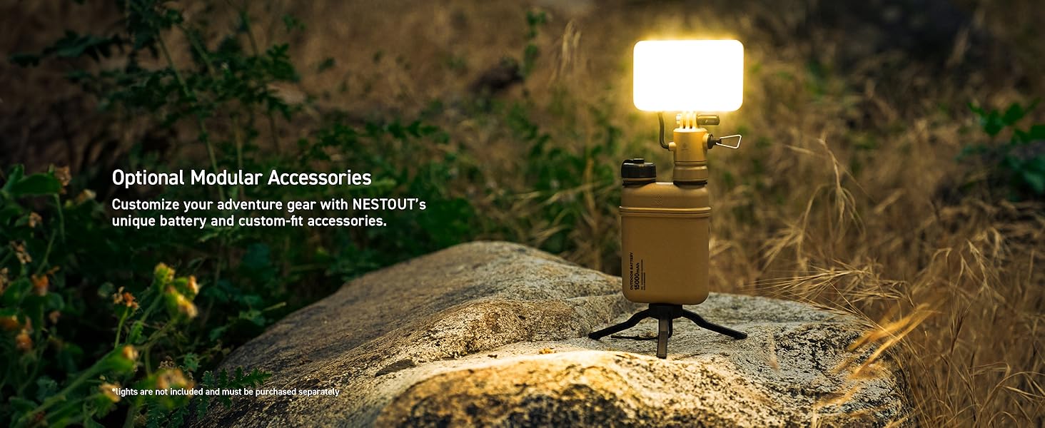 optional modular accessories for additional purchase