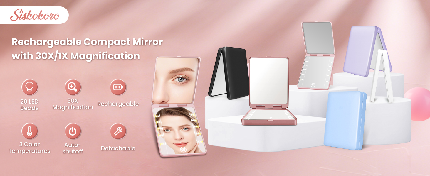 makeup mirror; travel essentials