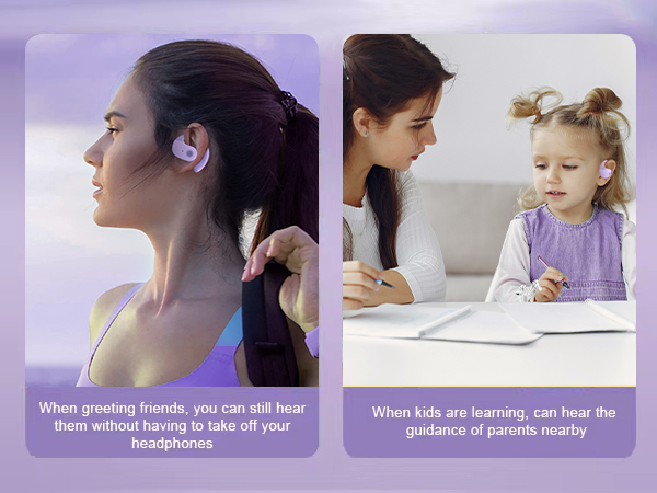 Hanging earphones, open audio, perceive the surrounding environment, smooth and stable call