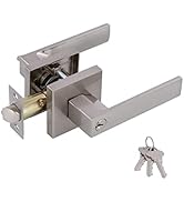 GITRANG Door Levers Interior Keyed Difference Entry Front/Bedroom Heavy Duty Leversets for Left